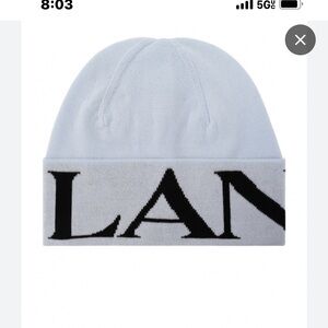 LANVIN
CONTRASTING LOGO
WOOLLY HAT